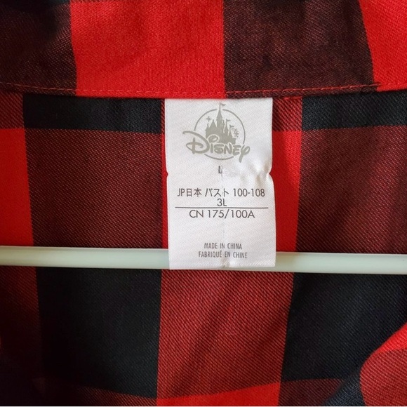 Disney Parks Womens Minnie Mouse Buffalo Check Holiday Night Gown - Picture 4 of 4